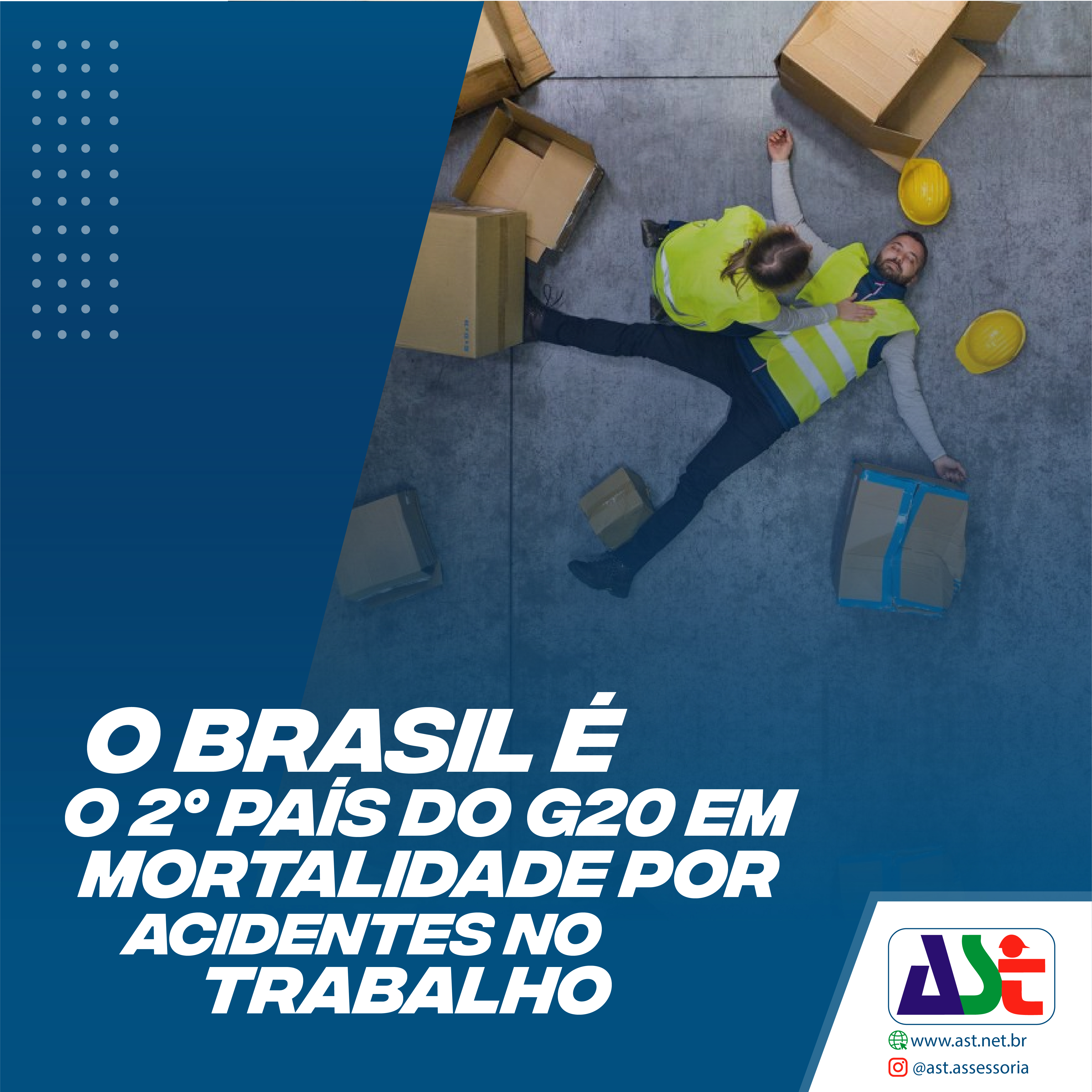 O Brasil é o 2º país do G20 em mortalidade por acidentes no trabalho