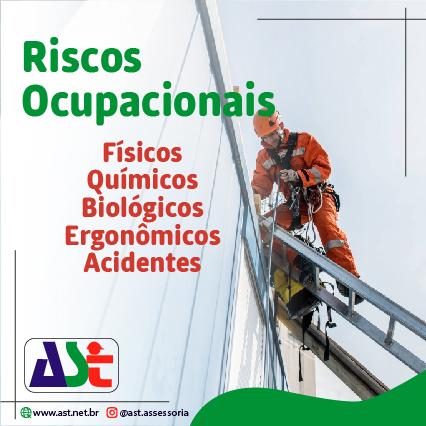 Riscos Ocupacionais  Físicos Químicos Biológicos Ergonômicos Acidentes