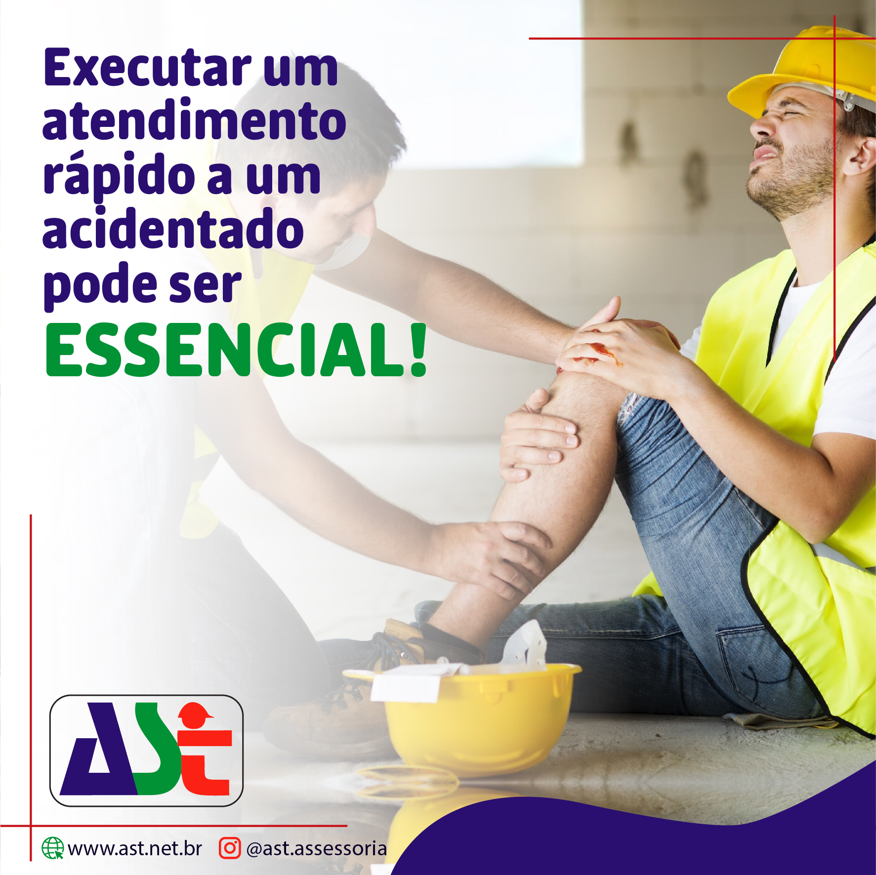 Executar um atendimento rápido a um acidentado pode ser essencial.