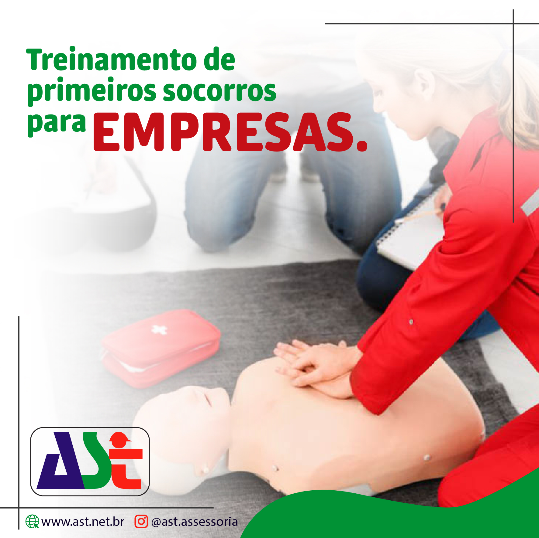 Treinamento de primeiros socorros para empresas.